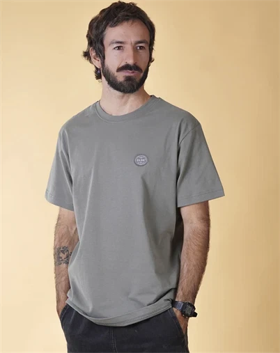 Elsk - Globe Brushed T-shirt - Castor Gray